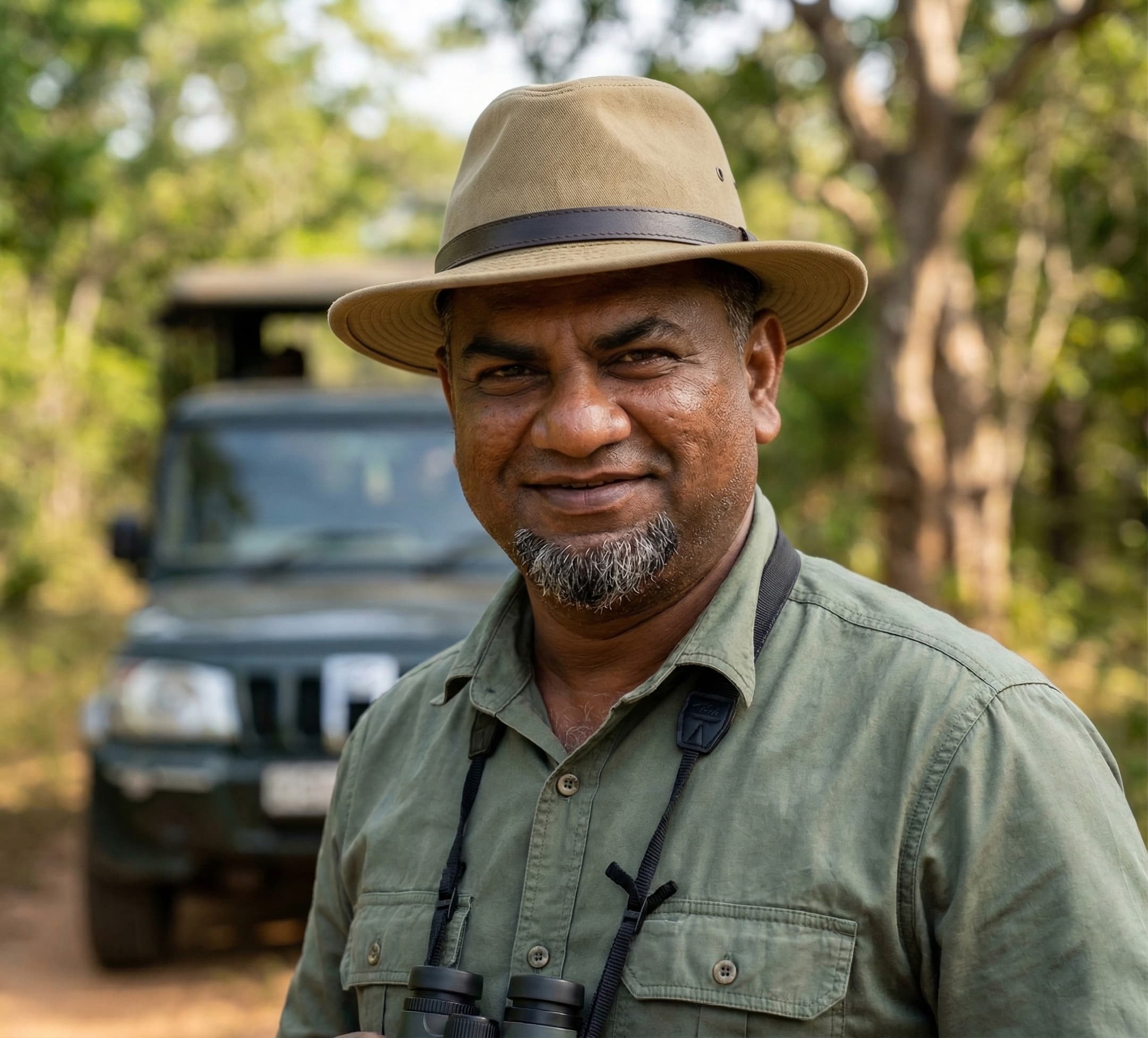Srimal and team in the field